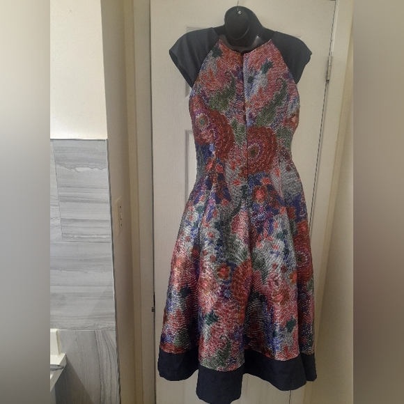 Armani Collezioni -Floral jacquard  dress - - Picture 8 of 12